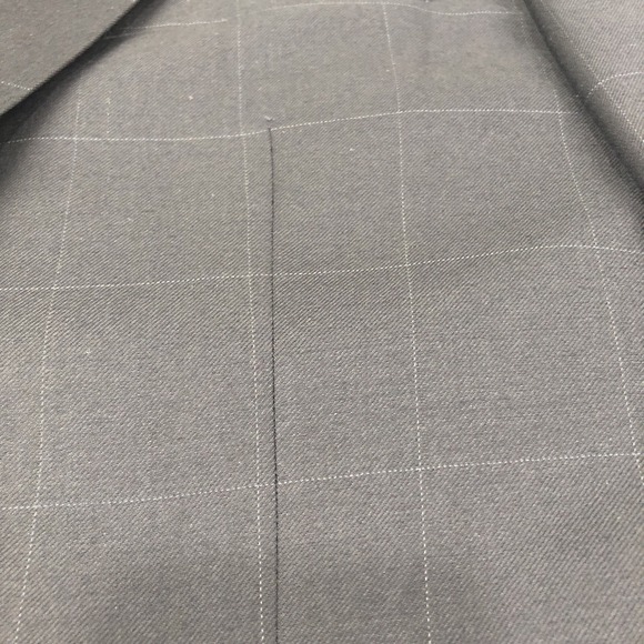 Jos. A. Bank Mens Blazer Box Plaid Black 2 Button Wool & Cashmere Blend 42R - Picture 3 of 16